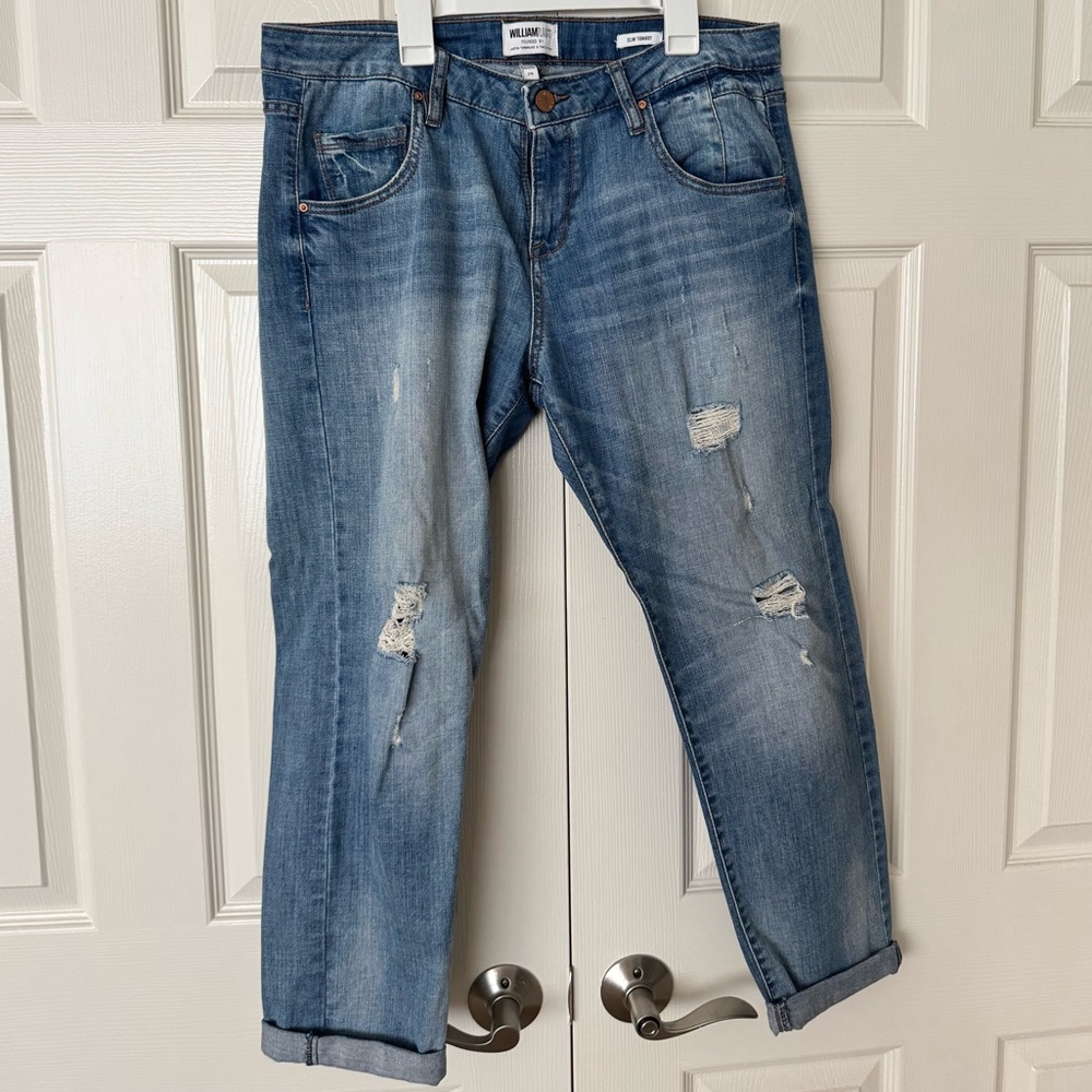 William Rast Relaxed Fit Distressed Denim Jeans